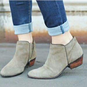 Sam Edelman Petty Bootie in Putty Suede